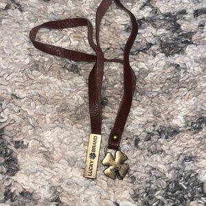 Lucky Brand Brown Leather purse charm
